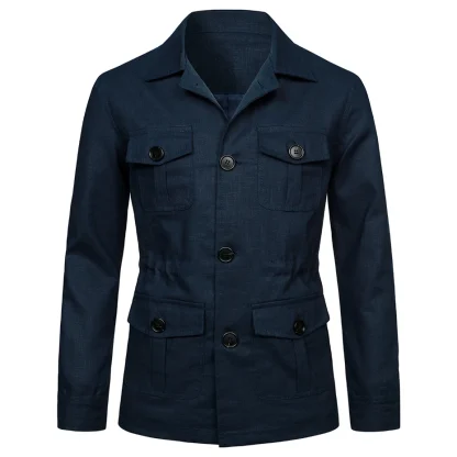 Multiple Pockets Plus Size Jacket