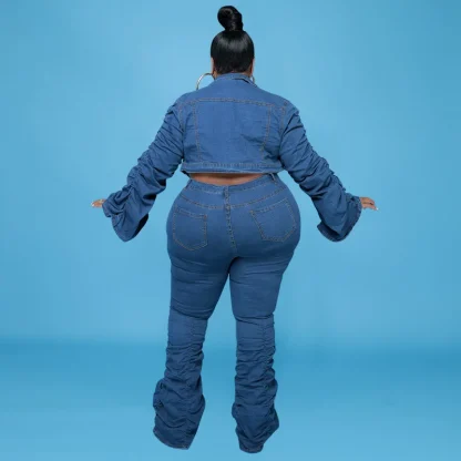 Spring Stunner Plus Size Denim Set - Image 3
