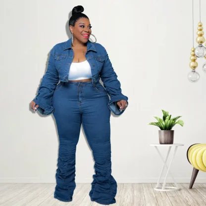 Spring Stunner Plus Size Denim Set