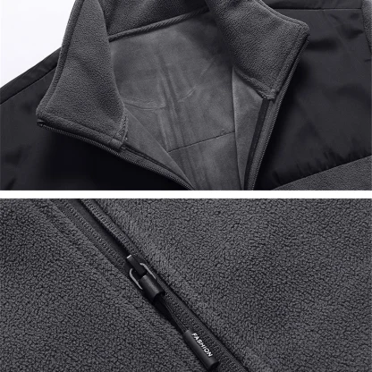 Warm Plus Size Patchwork Coat - Image 3