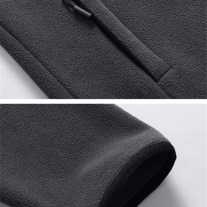 Warm Plus Size Patchwork Coat - Image 4