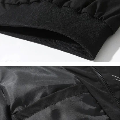 Relaxed Plus Size Bomber Jacket - Image 5