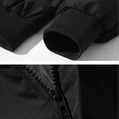 Relaxed Plus Size Bomber Jacket - Image 6