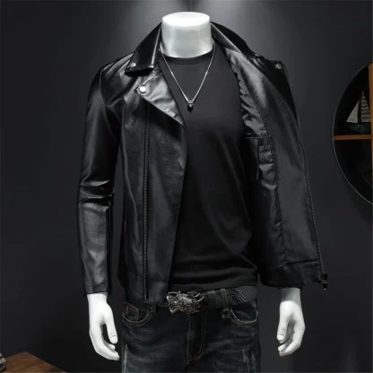 Casual Turndown Collar Plus Size Coat - Image 2