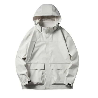 Windproof Plus Size Hooded Coat - Image 3
