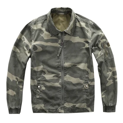 Military Biker Plus Size Jacket - Image 2