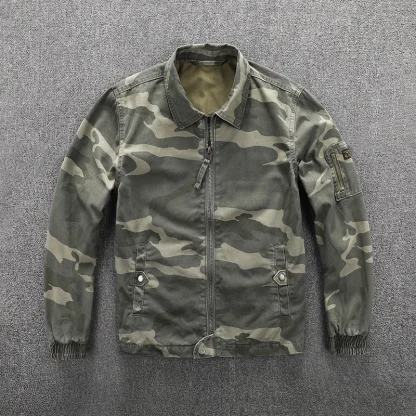 Military Biker Plus Size Jacket - Image 3