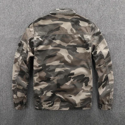 Military Biker Plus Size Jacket - Image 5