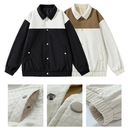 Two-Toned Color Plus Size Coat - Image 3