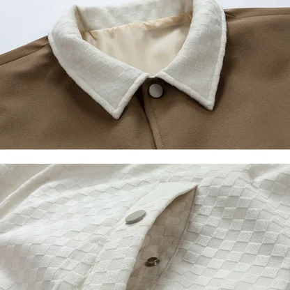 Two-Toned Color Plus Size Coat - Image 4