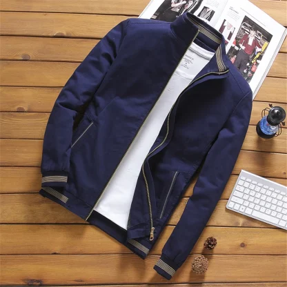 Varsity Style Plus Size Coat - Image 3