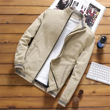 Varsity Style Plus Size Coat - Image 4