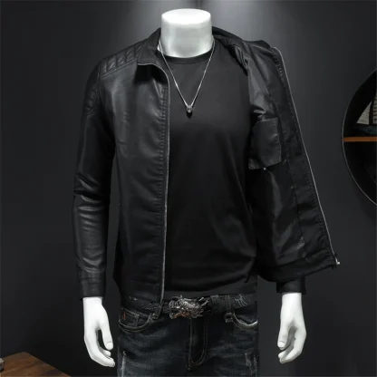 City Moto Biker Plus Size Jacket - Image 4