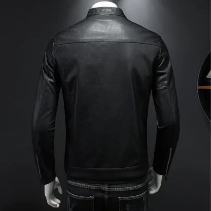 City Moto Biker Plus Size Jacket - Image 5