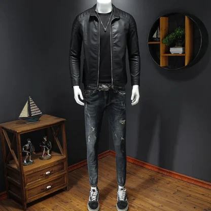 City Moto Biker Plus Size Jacket - Image 6