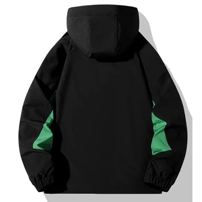 Hooded Plus Size Sports Jacket - Image 5