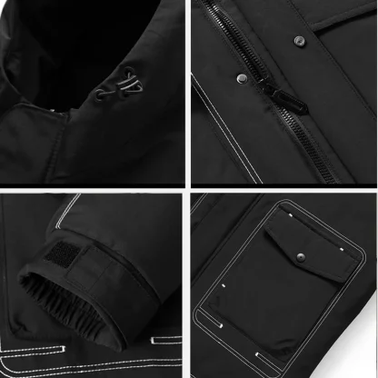 Thickened Hooded Plus Size Jacket - Image 4