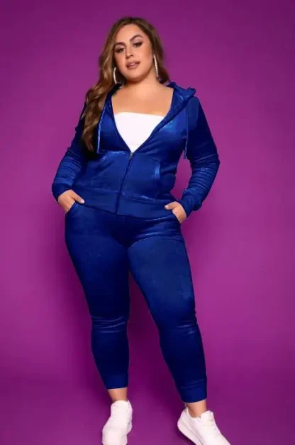Autumn Glam Plus Size Tracksuit - Image 5