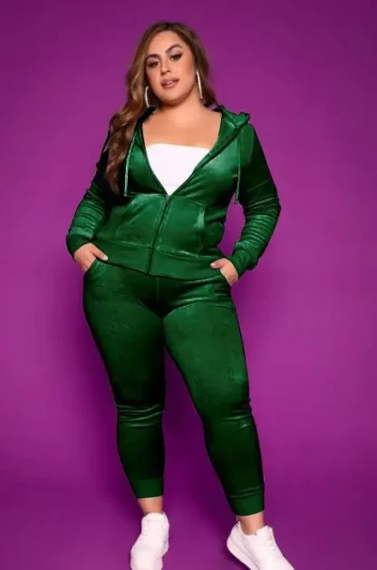 Autumn Glam Plus Size Tracksuit - Image 6