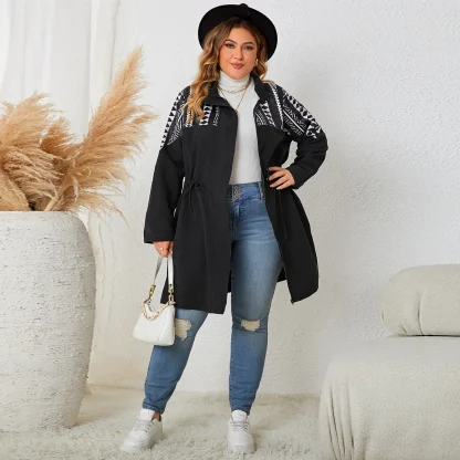 Trendy Plus Size Loose Blouse Jacket