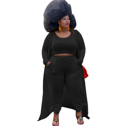 Elegance Plus Size Top and Jacket Set