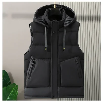 Winter Plus Size Hooded Vest