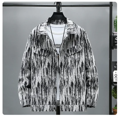 Gradient Tie Dyeing Plus Size Jacket