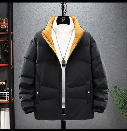 Stand Collar Plus Size Puffer Coat