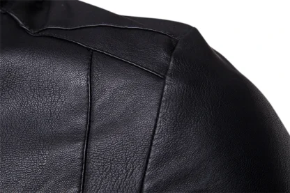 Stand Collar Plus Size Jacket - Image 6