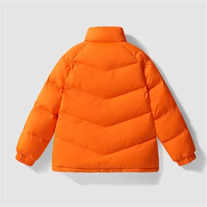 Modern Stand Collar Plus Size Coat - Image 5