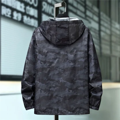 Camo Plus Size Summer Jacket - Image 2