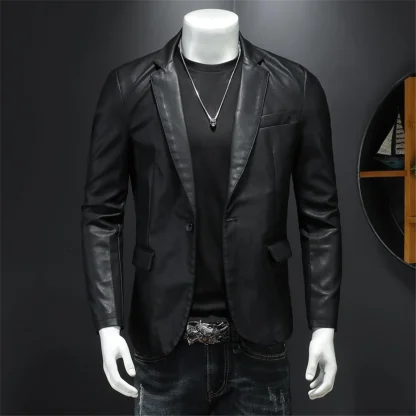 Turndown Collar Plus Size Jacket - Image 2