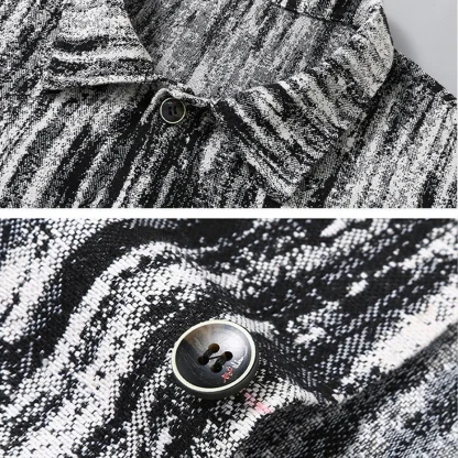 Gradient Tie Dyeing Plus Size Jacket - Image 4