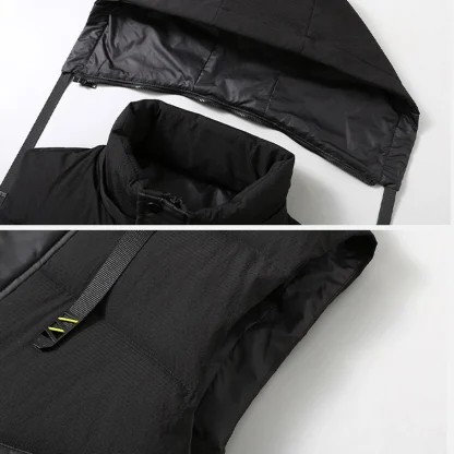 Winter Plus Size Hooded Vest - Image 6
