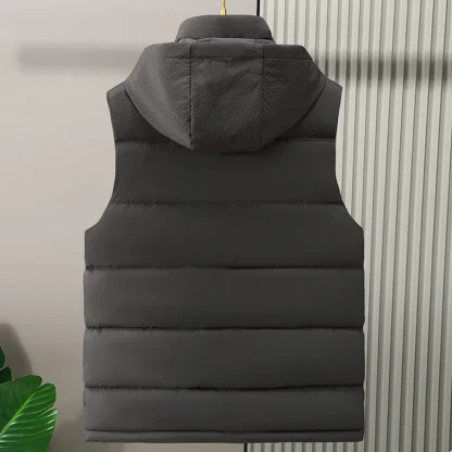 Winter Plus Size Hooded Vest - Image 2