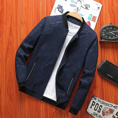 Solid Plus Size Casual Jacket - Image 2