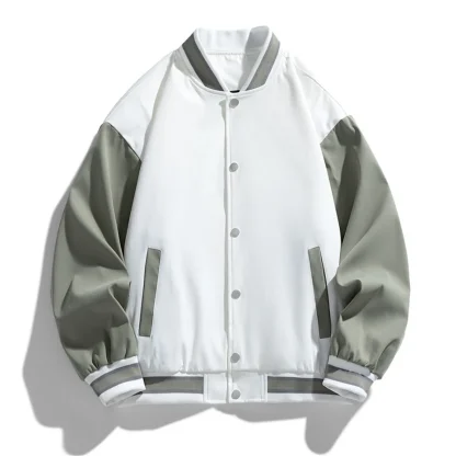 Plus Size Baseball Jackets - Image 2