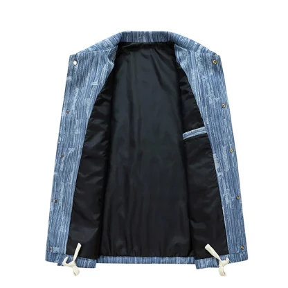 Classic Denim Plus Size Jacket - Image 2