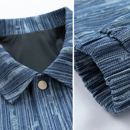 Classic Denim Plus Size Jacket - Image 4