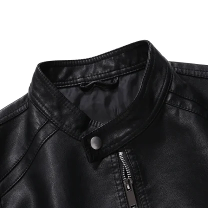 Plus Size Motorcycle Jacket - Image 4