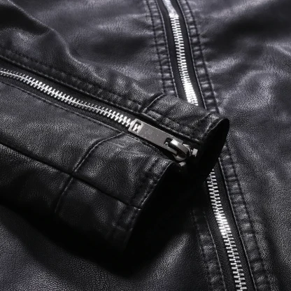 Plus Size Motorcycle Jacket - Image 6