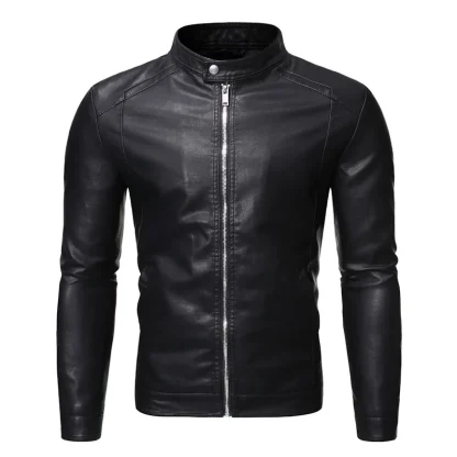 Plus Size Motorcycle Jacket - Image 2