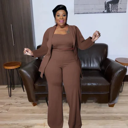Classic Comfort Plus Size Coat Set - Image 2