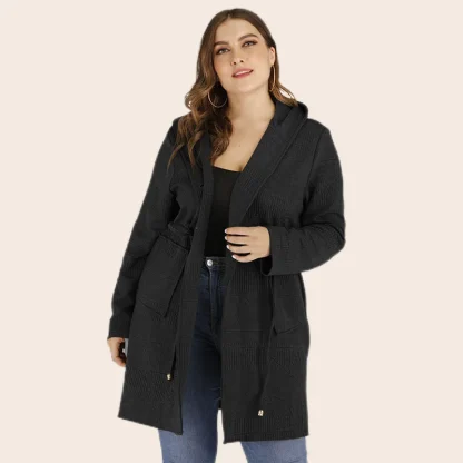 Loose Hooded Plus Size Sweater