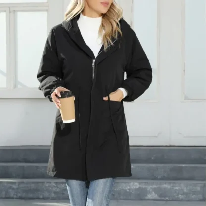 Charm Plus Size Hooded Coat
