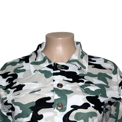 Urban Camo Plus Size Short Jacket - Image 6