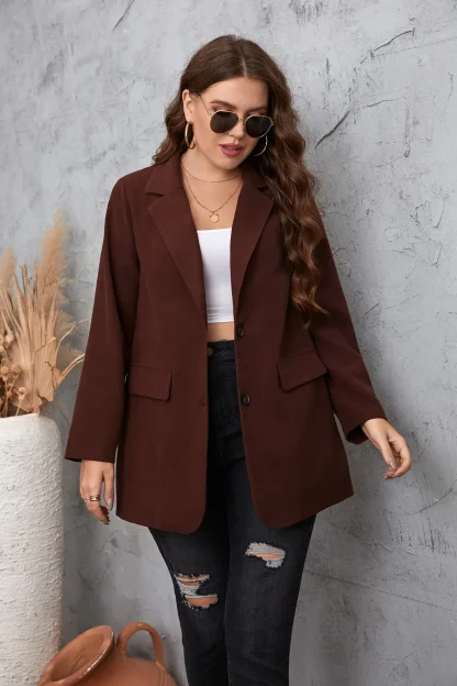 Stylish Plus Size Blazer - Image 5