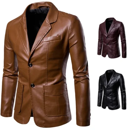 Casual Slim Fit Plus Size Coat - Image 3