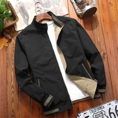 Plus Size Reversible Varsity Jacket - Image 5