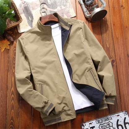 Plus Size Reversible Varsity Jacket - Image 6
